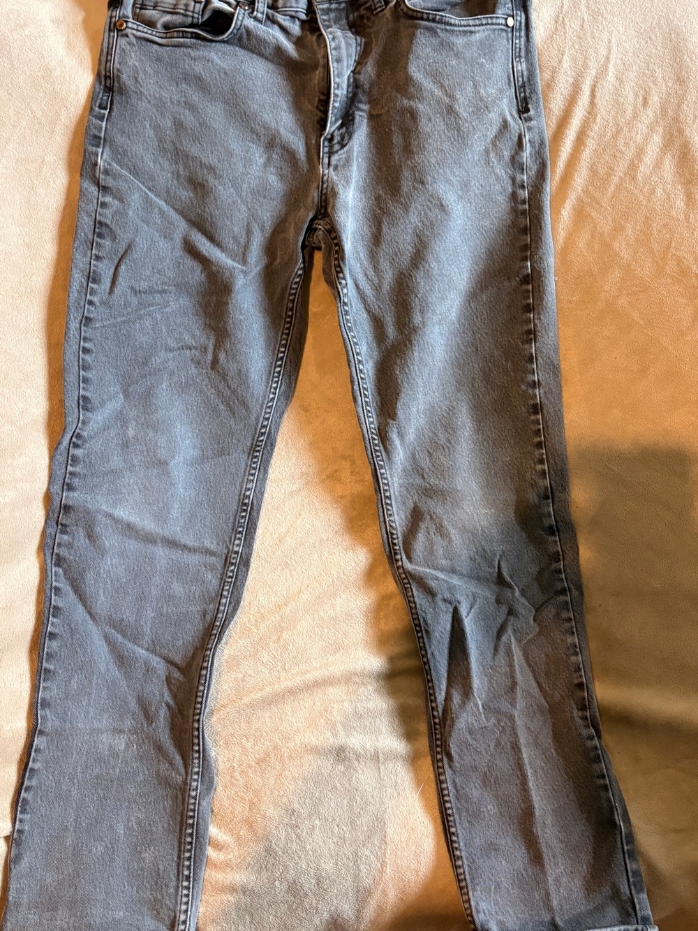 H&M Men's Skinny Jeans in Washed Gray